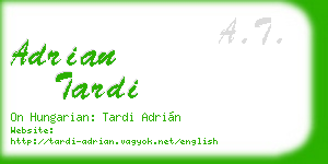 adrian tardi business card